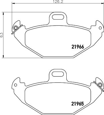 HELLA 8DB 355 019-351 - Kit pastiglie freno, Freno a disco autozon.pro