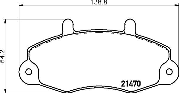 HELLA 8DB 355 019-371 - Kit pastiglie freno, Freno a disco autozon.pro