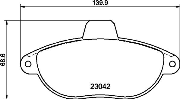 HELLA 8DB 355 019-251 - Kit pastiglie freno, Freno a disco autozon.pro