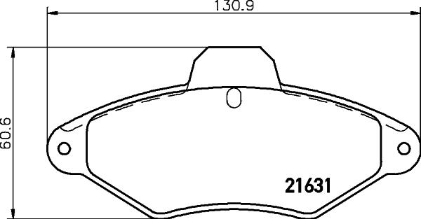 HELLA 8DB 355 019-201 - Kit pastiglie freno, Freno a disco autozon.pro