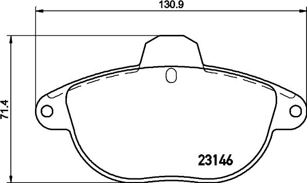 HELLA 8DB 355 019-281 - Kit pastiglie freno, Freno a disco autozon.pro