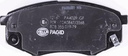 HELLA 8DB 355 019-791 - Kit pastiglie freno, Freno a disco autozon.pro