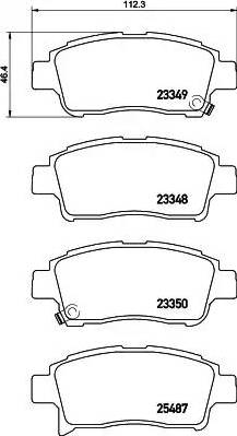 HELLA 8DB 355 019-711 - Kit pastiglie freno, Freno a disco autozon.pro