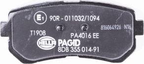 HELLA 8DB 355 014-911 - Kit pastiglie freno, Freno a disco autozon.pro