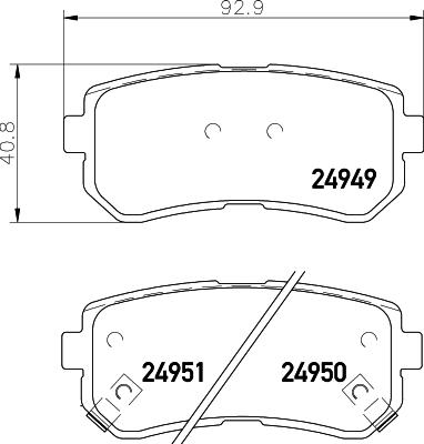 HELLA 8DB 355 014-911 - Kit pastiglie freno, Freno a disco autozon.pro