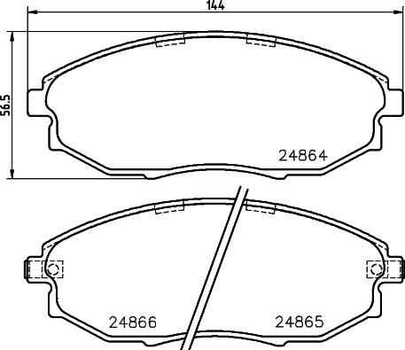 HELLA 8DB 355 014-931 - Kit pastiglie freno, Freno a disco autozon.pro