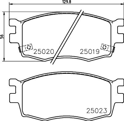 HELLA 8DB 355 014-921 - Kit pastiglie freno, Freno a disco autozon.pro