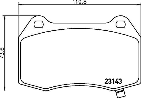 HELLA 8DB 355 014-461 - Kit pastiglie freno, Freno a disco autozon.pro