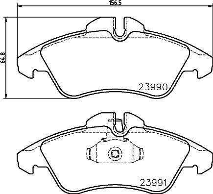 HELLA 8DB 355 014-481 - Kit pastiglie freno, Freno a disco autozon.pro