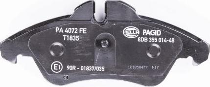 HELLA 8DB 355 014-481 - Kit pastiglie freno, Freno a disco autozon.pro