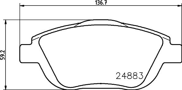 HELLA 8DB 355 014-551 - Kit pastiglie freno, Freno a disco autozon.pro