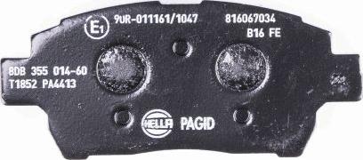 HELLA 8DB 355 014-601 - Kit pastiglie freno, Freno a disco autozon.pro