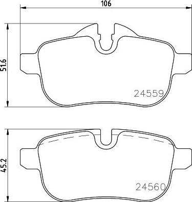 HELLA 8DB 355 014-621 - Kit pastiglie freno, Freno a disco autozon.pro