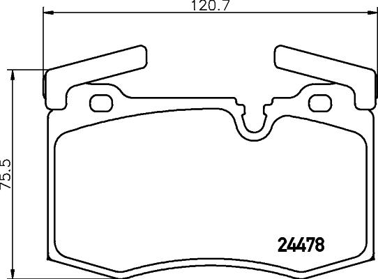 HELLA 8DB 355 014-111 - Kit pastiglie freno, Freno a disco autozon.pro