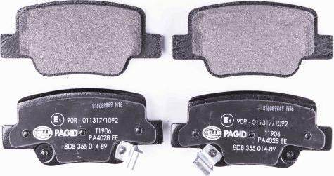 HELLA 8DB 355 014-891 - Kit pastiglie freno, Freno a disco autozon.pro