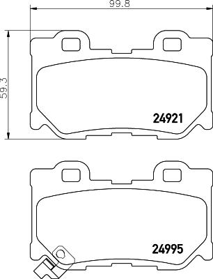 HELLA 8DB 355 014-851 - Kit pastiglie freno, Freno a disco autozon.pro