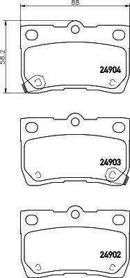 HELLA 8DB 355 014-861 - Kit pastiglie freno, Freno a disco autozon.pro