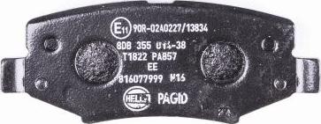 HELLA 8DB 355 014-381 - Kit pastiglie freno, Freno a disco autozon.pro