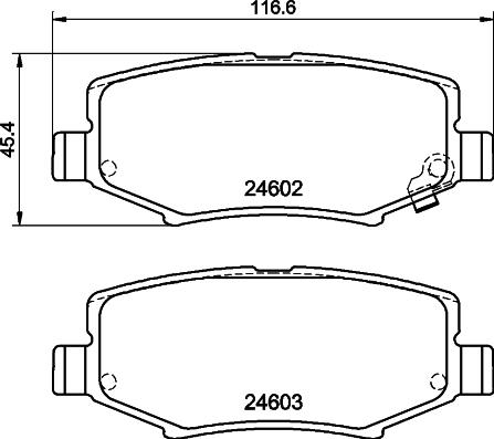 HELLA 8DB 355 014-381 - Kit pastiglie freno, Freno a disco autozon.pro