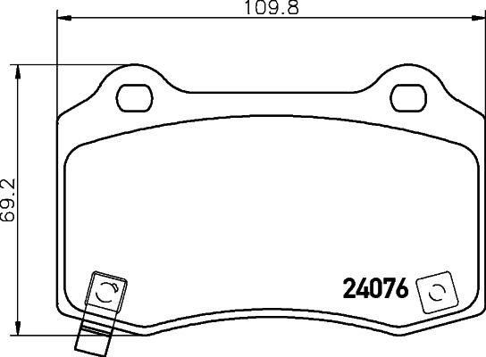 HELLA 8DB 355 014-211 - Kit pastiglie freno, Freno a disco autozon.pro