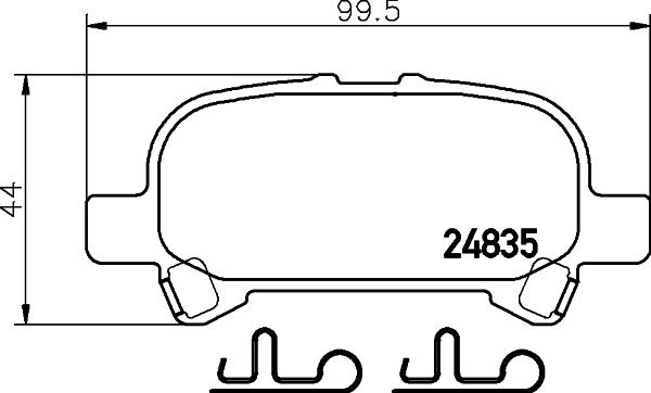 HELLA 8DB 355 014-751 - Kit pastiglie freno, Freno a disco autozon.pro