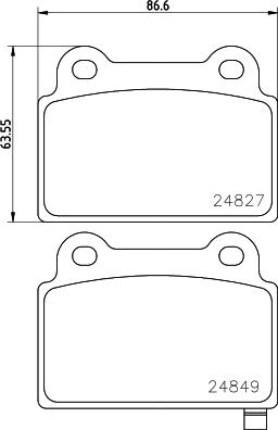 HELLA 8DB 355 014-701 - Kit pastiglie freno, Freno a disco autozon.pro