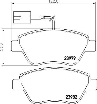 HELLA 8DB 355 015-491 - Kit pastiglie freno, Freno a disco autozon.pro