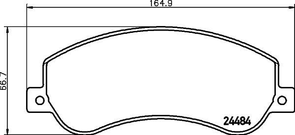 HELLA 8DB 355 015-401 - Kit pastiglie freno, Freno a disco autozon.pro