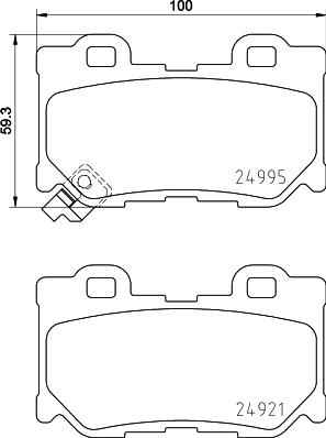 HELLA 8DB 355 015-421 - Kit pastiglie freno, Freno a disco autozon.pro