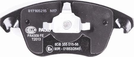 HELLA 8DB 355 015-561 - Kit pastiglie freno, Freno a disco autozon.pro