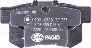 HELLA 8DB 355 015-611 - Kit pastiglie freno, Freno a disco autozon.pro