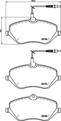 HELLA 8DB 355 015-621 - Kit pastiglie freno, Freno a disco autozon.pro