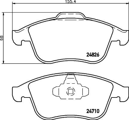 HELLA 8DB 355 015-041 - Kit pastiglie freno, Freno a disco autozon.pro