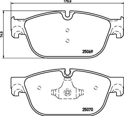 HELLA 8DB 355 015-061 - Kit pastiglie freno, Freno a disco autozon.pro