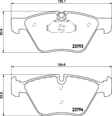 HELLA 8DB 355 015-031 - Kit pastiglie freno, Freno a disco autozon.pro