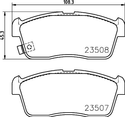 HELLA 8DB 355 015-071 - Kit pastiglie freno, Freno a disco autozon.pro