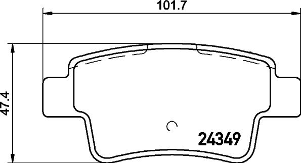 HELLA 8DB 355 015-861 - Kit pastiglie freno, Freno a disco autozon.pro