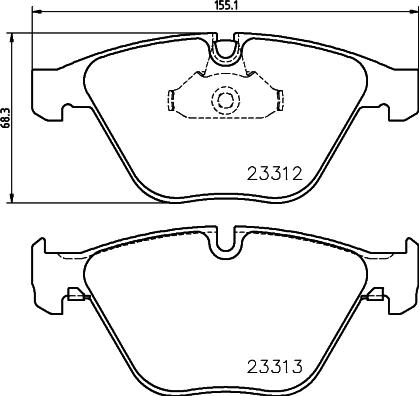 HELLA 8DB 355 015-391 - Kit pastiglie freno, Freno a disco autozon.pro