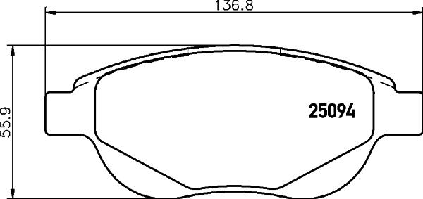 HELLA 8DB 355 015-381 - Kit pastiglie freno, Freno a disco autozon.pro