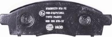 HELLA 8DB 355 015-321 - Kit pastiglie freno, Freno a disco autozon.pro