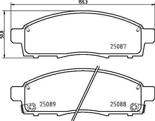 HELLA 8DB 355 015-321 - Kit pastiglie freno, Freno a disco autozon.pro