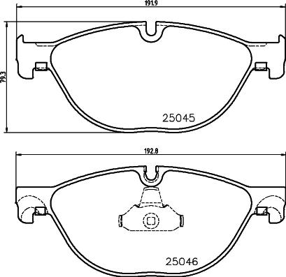 HELLA 8DB 355 015-251 - Kit pastiglie freno, Freno a disco autozon.pro