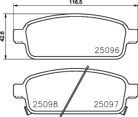 HELLA 8DB 355 015-221 - Kit pastiglie freno, Freno a disco autozon.pro