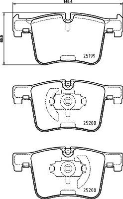 HELLA 8DB 355 015-781 - Kit pastiglie freno, Freno a disco autozon.pro