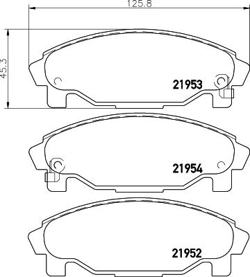 HELLA 8DB 355 016-991 - Kit pastiglie freno, Freno a disco autozon.pro