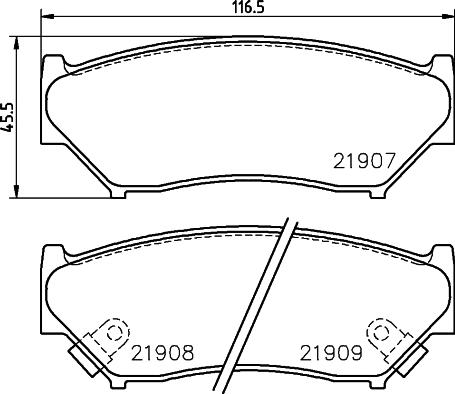 HELLA 8DB 355 016-911 - Kit pastiglie freno, Freno a disco autozon.pro