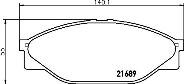 HELLA 8DB 355 016-411 - Kit pastiglie freno, Freno a disco autozon.pro