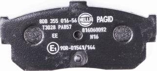 HELLA 8DB 355 016-561 - Kit pastiglie freno, Freno a disco autozon.pro