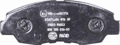 HELLA 8DB 355 016-511 - Kit pastiglie freno, Freno a disco autozon.pro