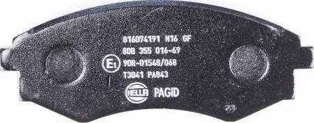 HELLA 8DB 355 016-691 - Kit pastiglie freno, Freno a disco autozon.pro